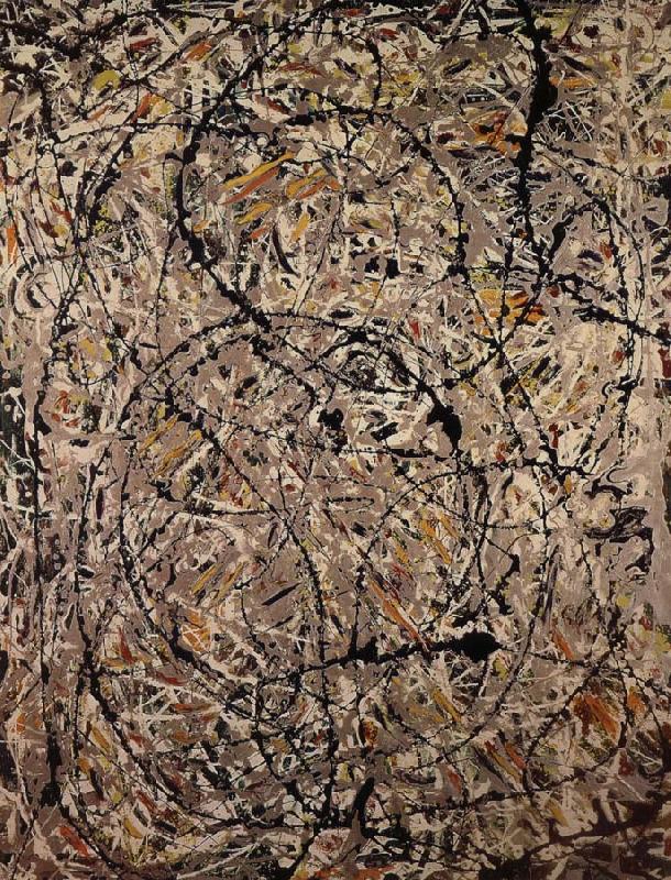 Jackson Pollock undulating paths